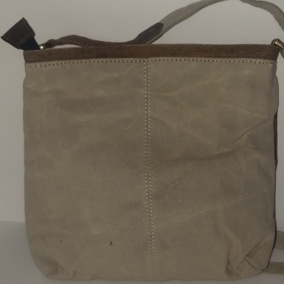 Mona B. Crossbody Bag NWOT brown tan Upcycled - Picture 8 of 8